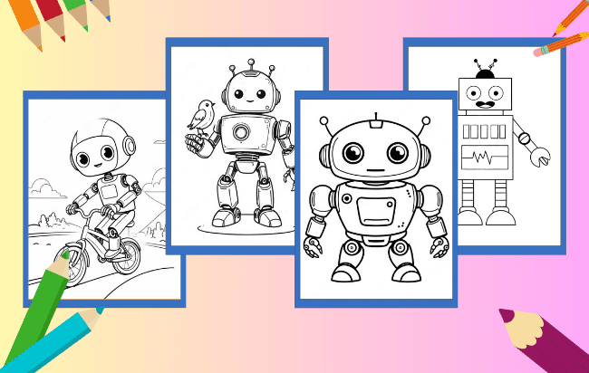 Roboter Ausmalbilder