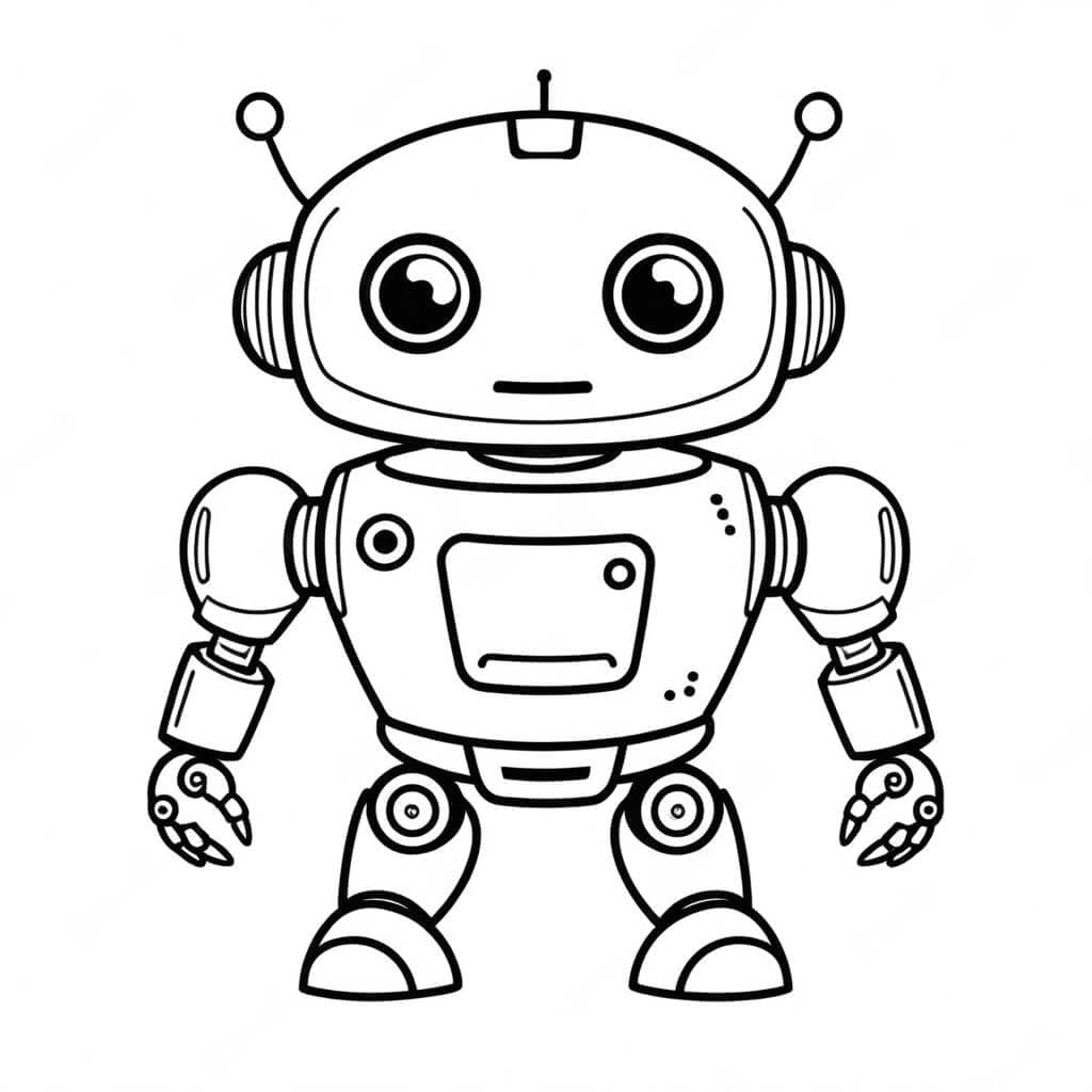 Roboter Ausmalbild