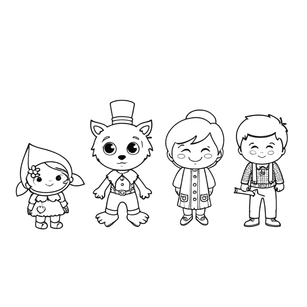 Rotkäppchen Kinder Ausmalbild