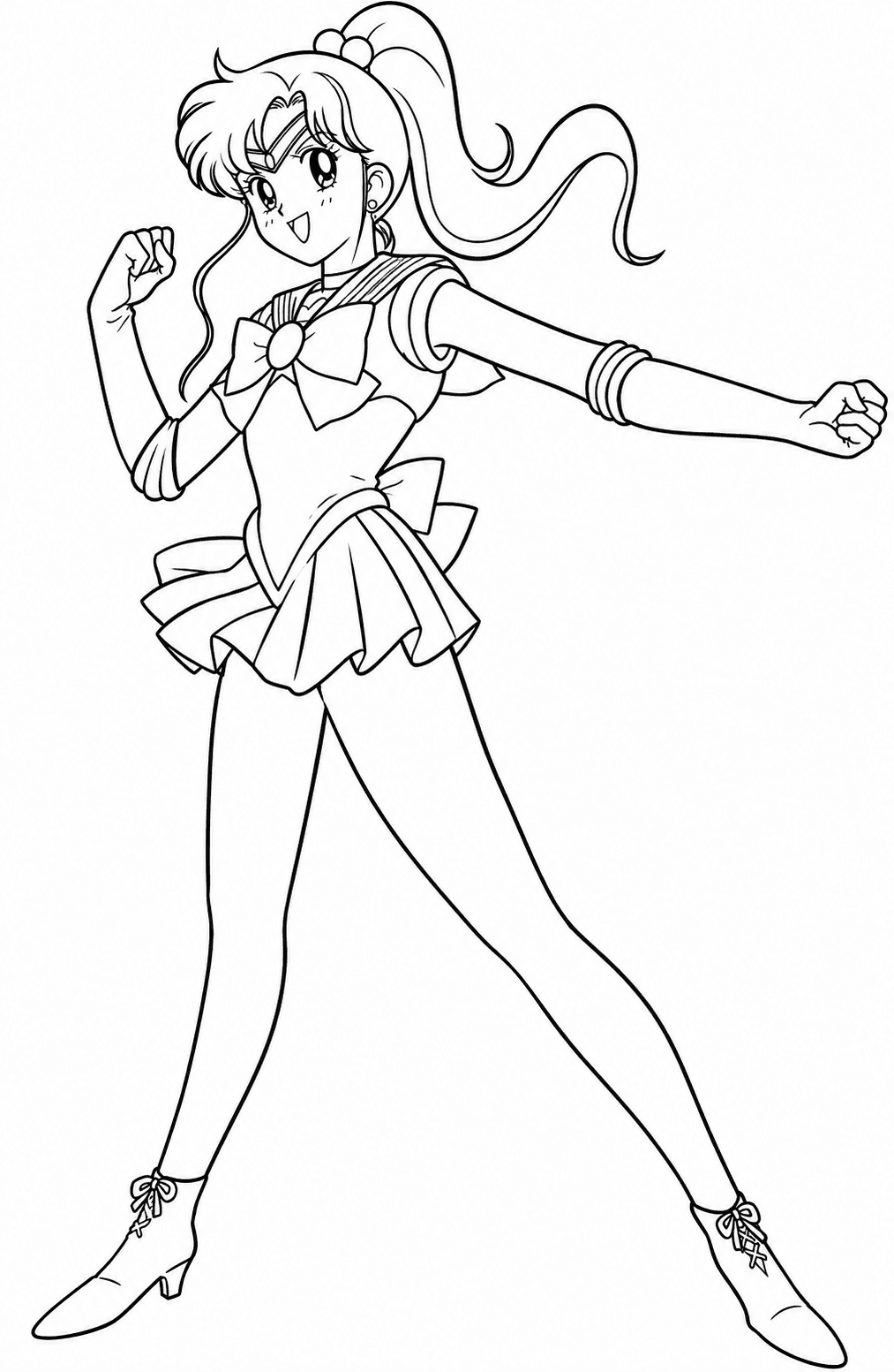 Makoto Kino Sailor Moon Ausmalbild