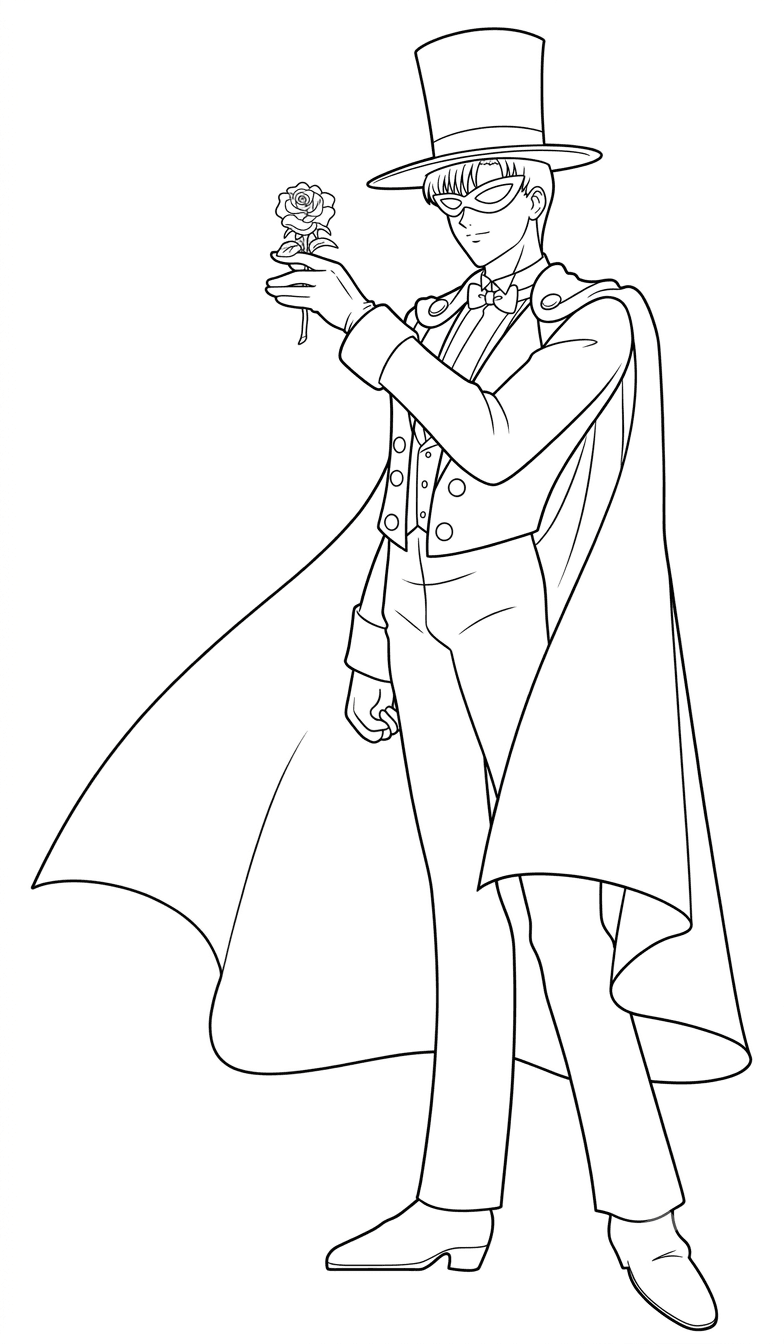 Mamoru Chiba Sailor Moon Ausmalbild