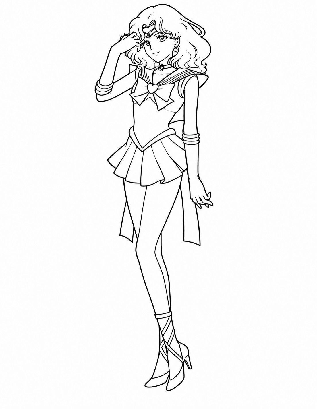 Michiru Kaiou Sailor Moon Ausmalbild