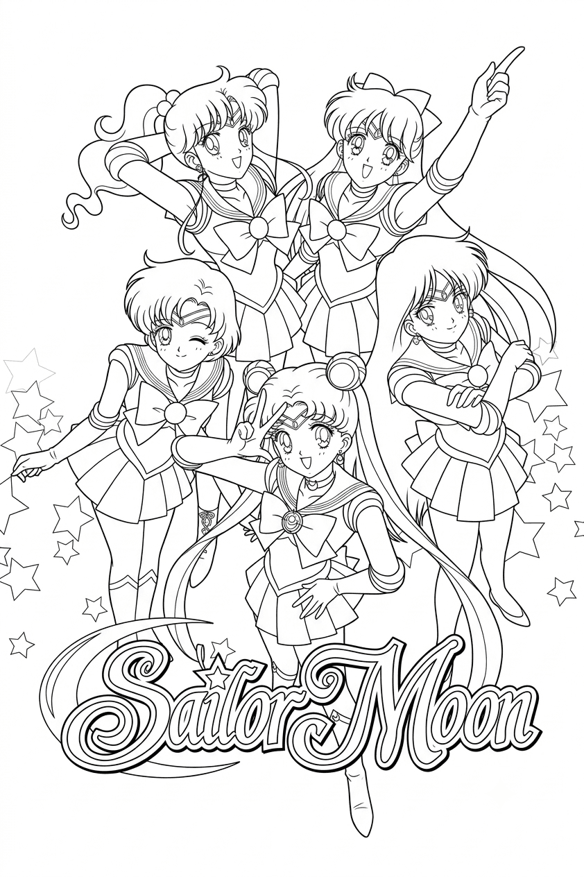 Sailor Moon Ausmalbild