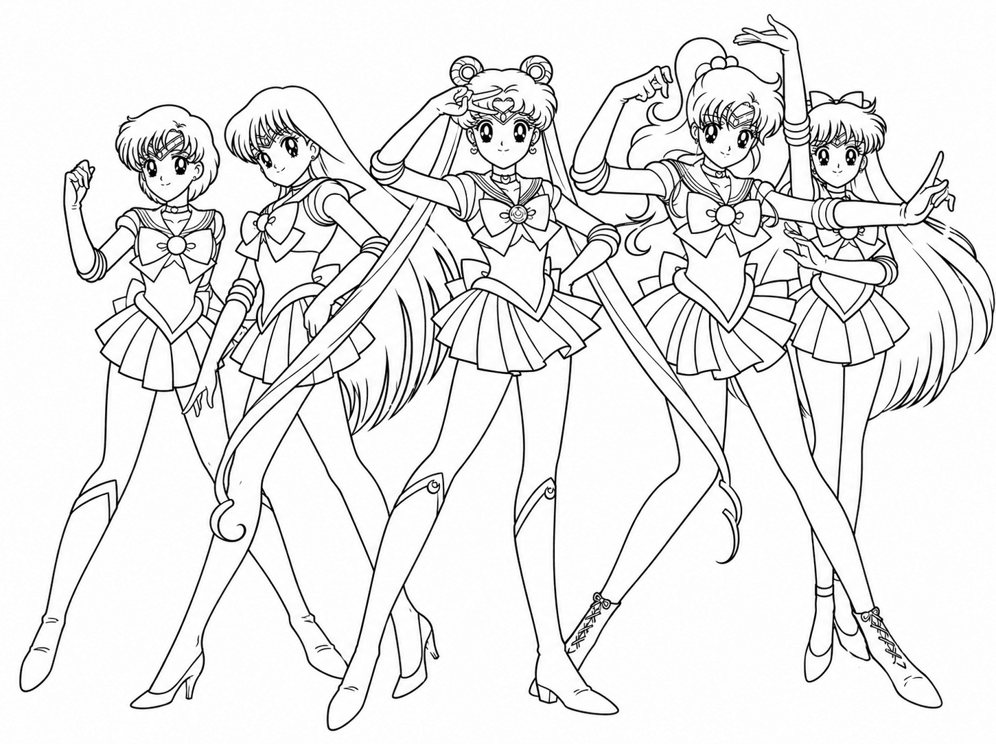 Sailor Moon Zeichnung Ausmalbild