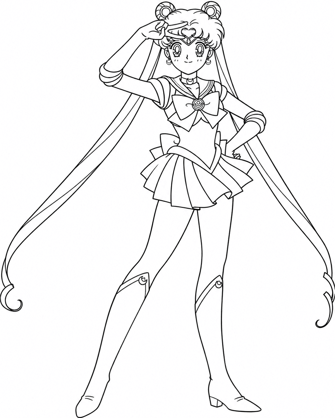 Usagi Tsukino Ausmalbild