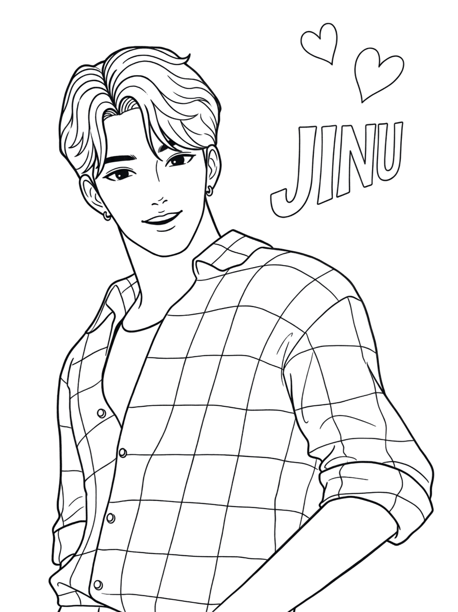 Jinu Saja Boys Ausmalbild