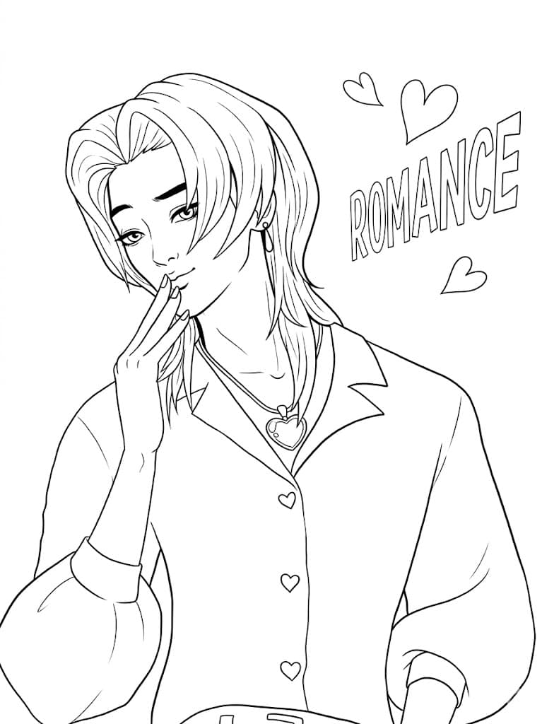 Romance Saja Boys Ausmalbild
