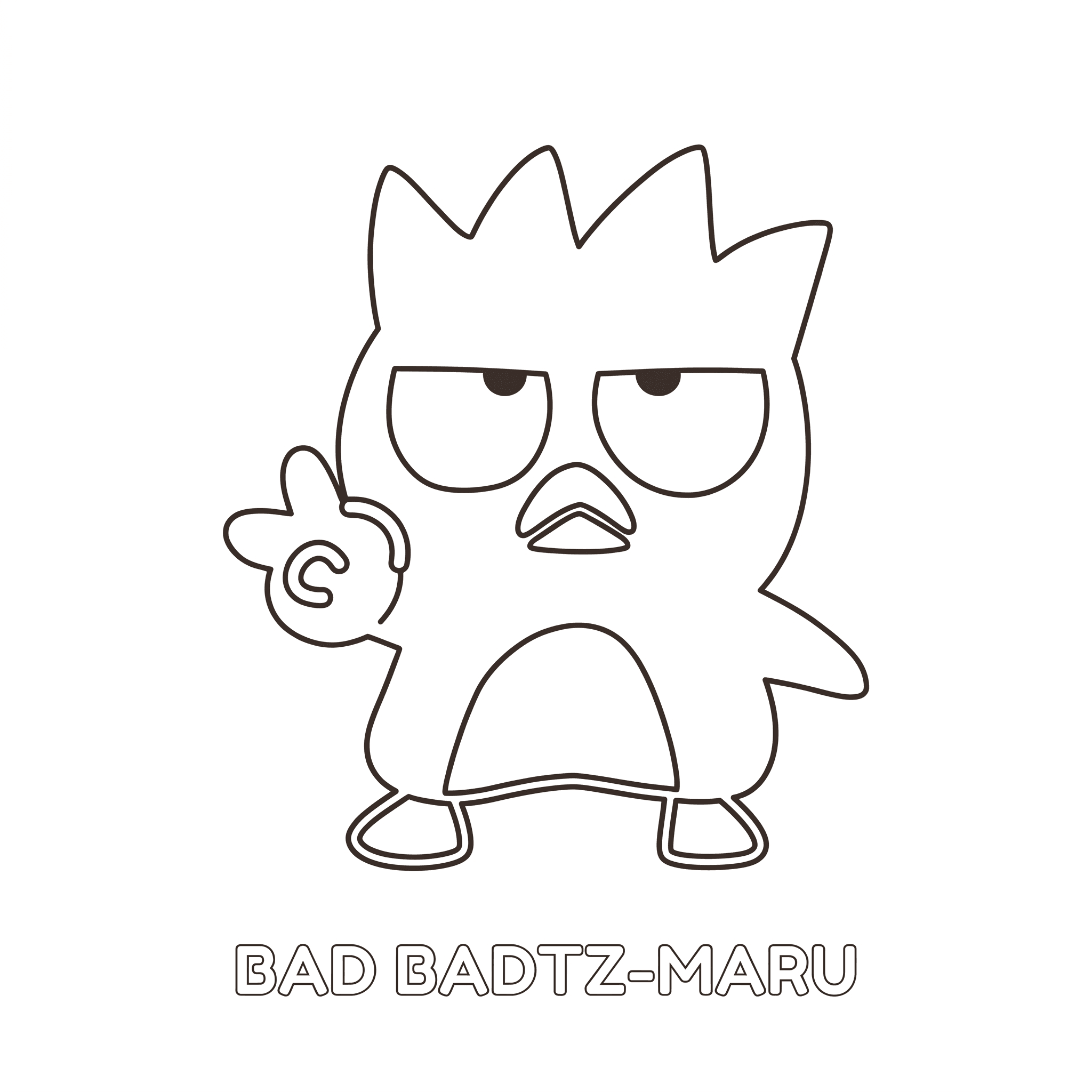 Badtz-Maru Ausmalbild