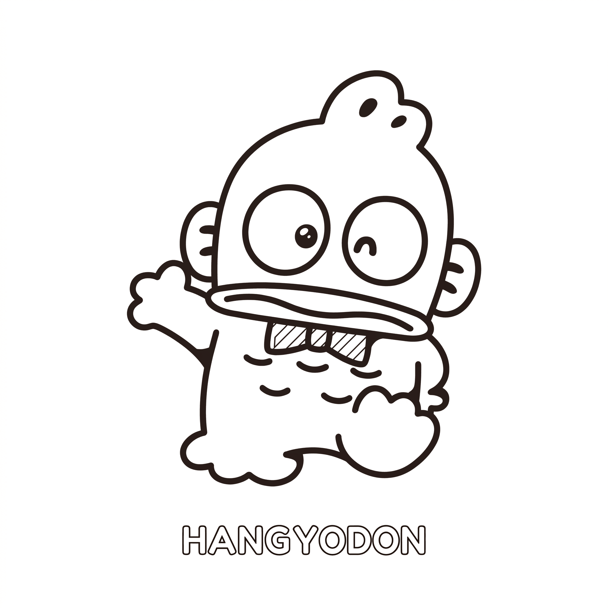 Hangyodon Ausmalbild