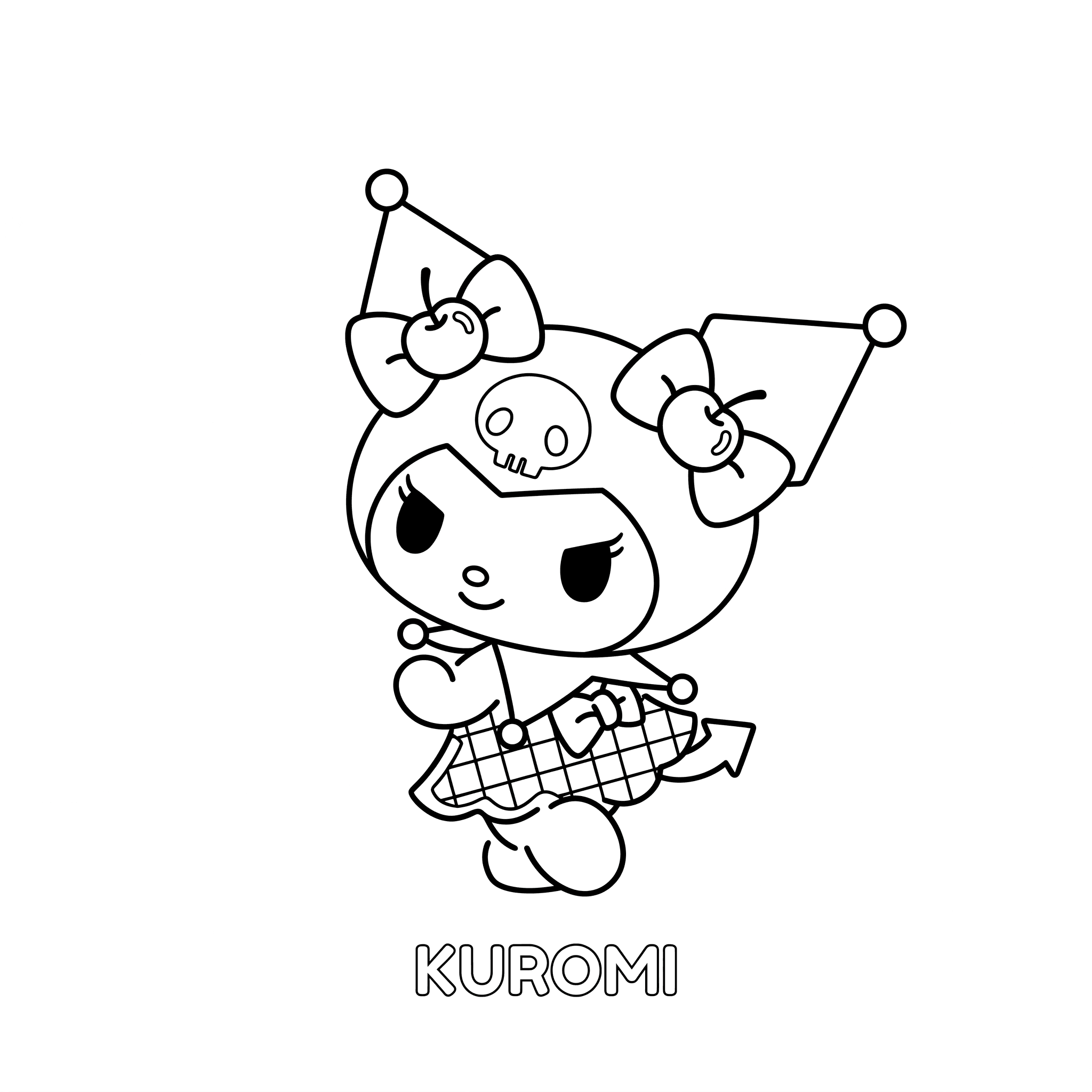 Kuromi Ausmalbild