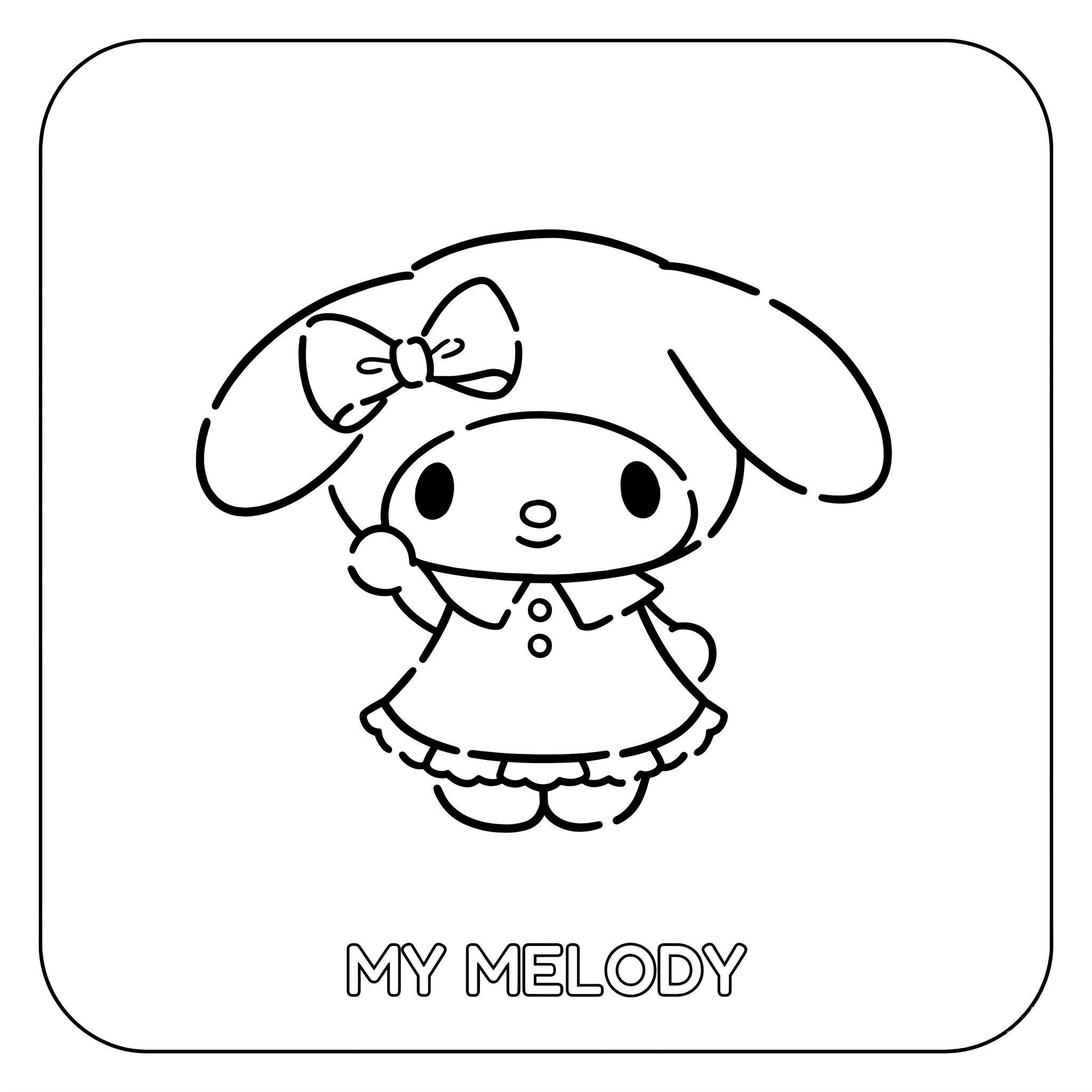 My Melody Ausmalbild