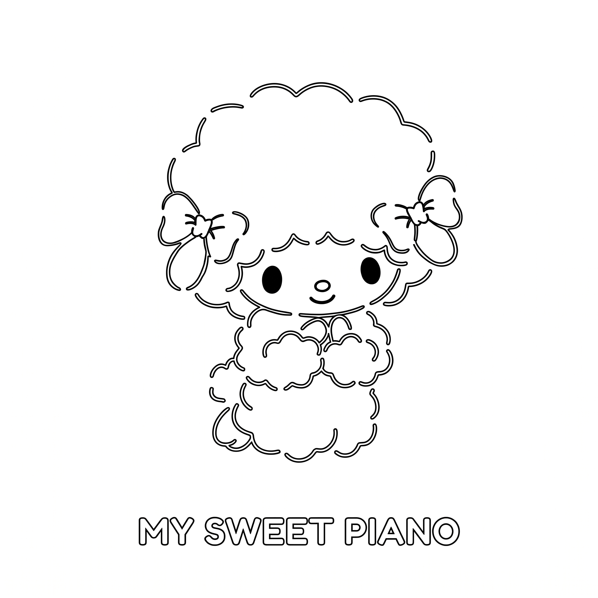 My Sweet Piano Ausmalbild