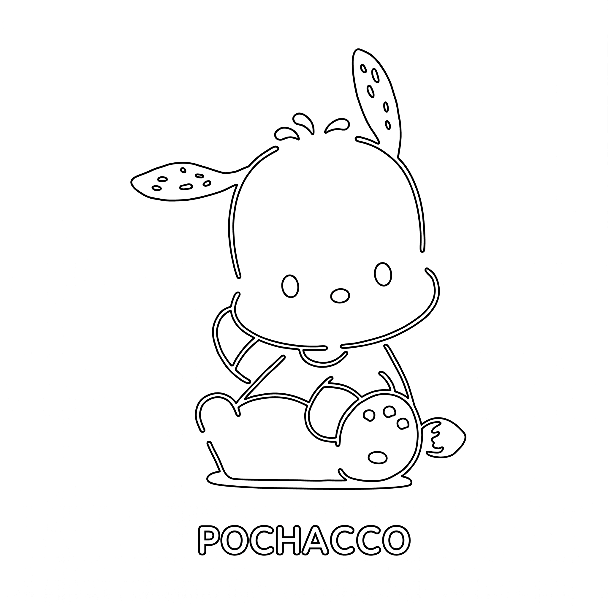 Pochacco Ausmalbild