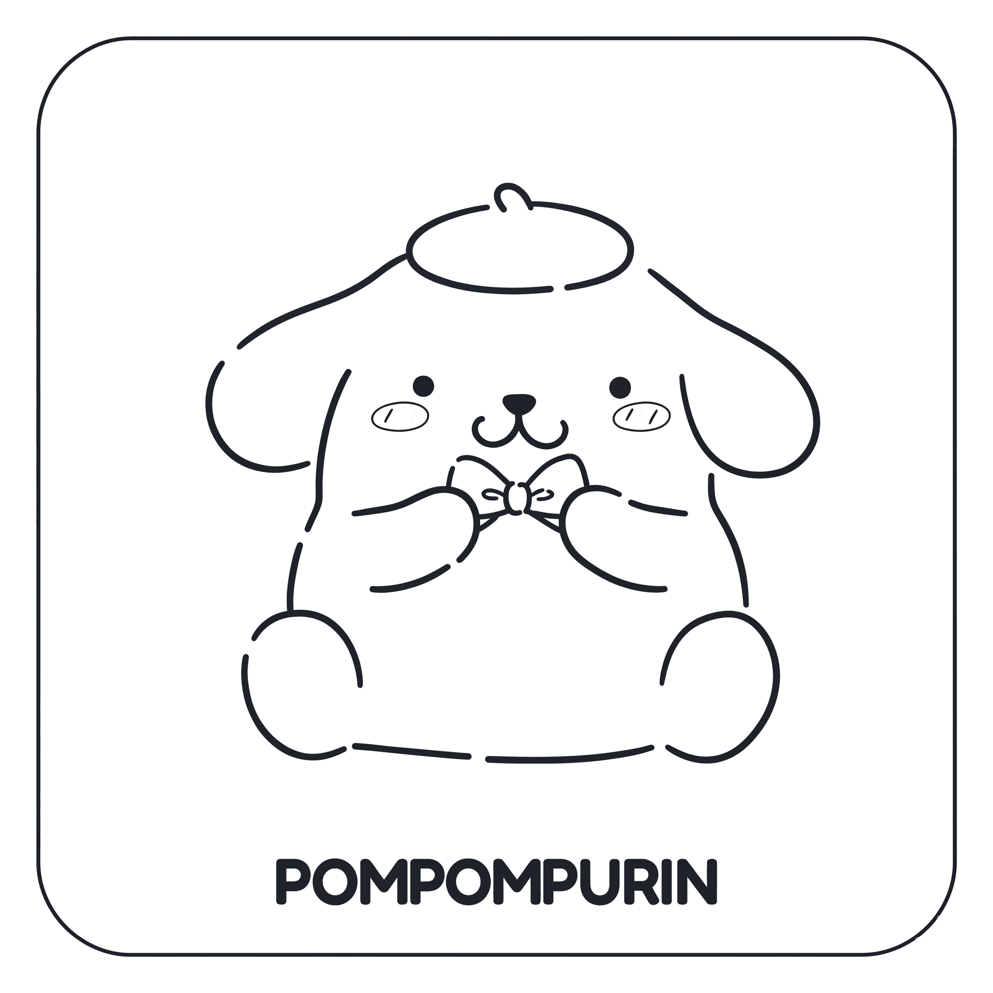 Pompompurin Ausmalbild
