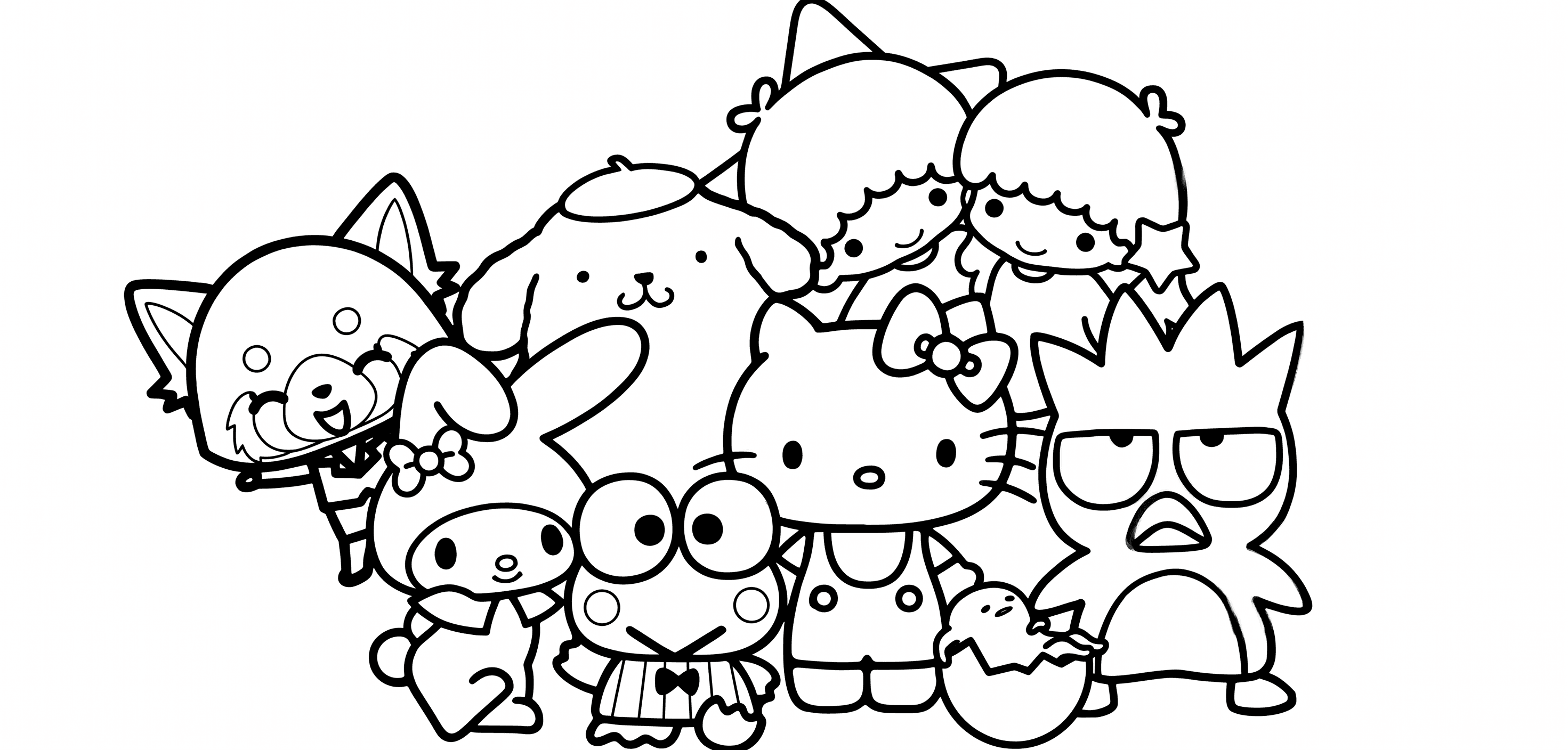 Sanrio Zeichnung Ausmalbild