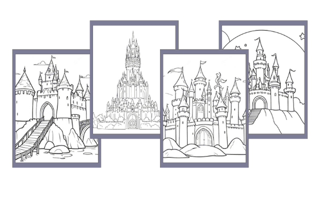 Schloss Ausmalbilder