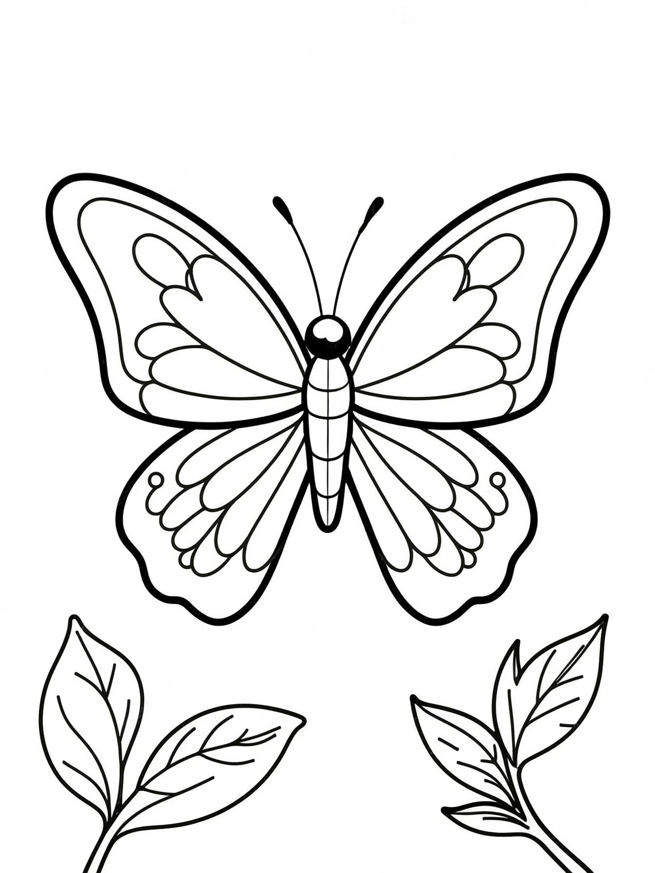 Schmetterling für Kinder Ausmalbild