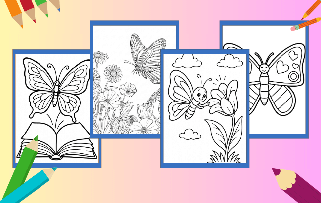 Schmetterling Ausmalbilder