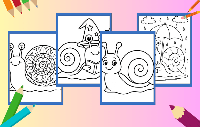 Schnecke Ausmalbilder