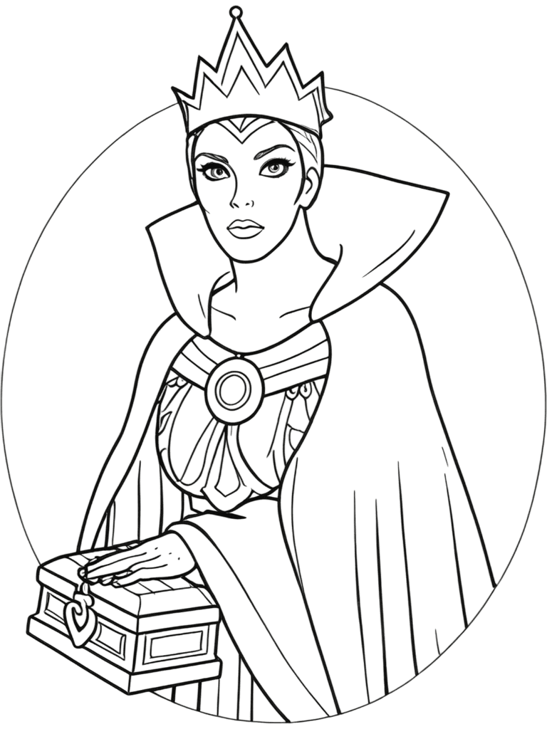 Böse Hexe Ausmalbild