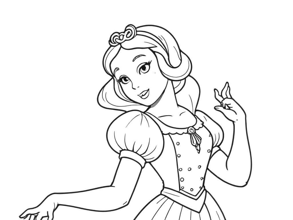 Schneewittchen Ausmalbild