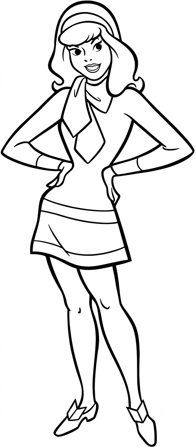 Daphne Scooby-Doo Ausmalbild