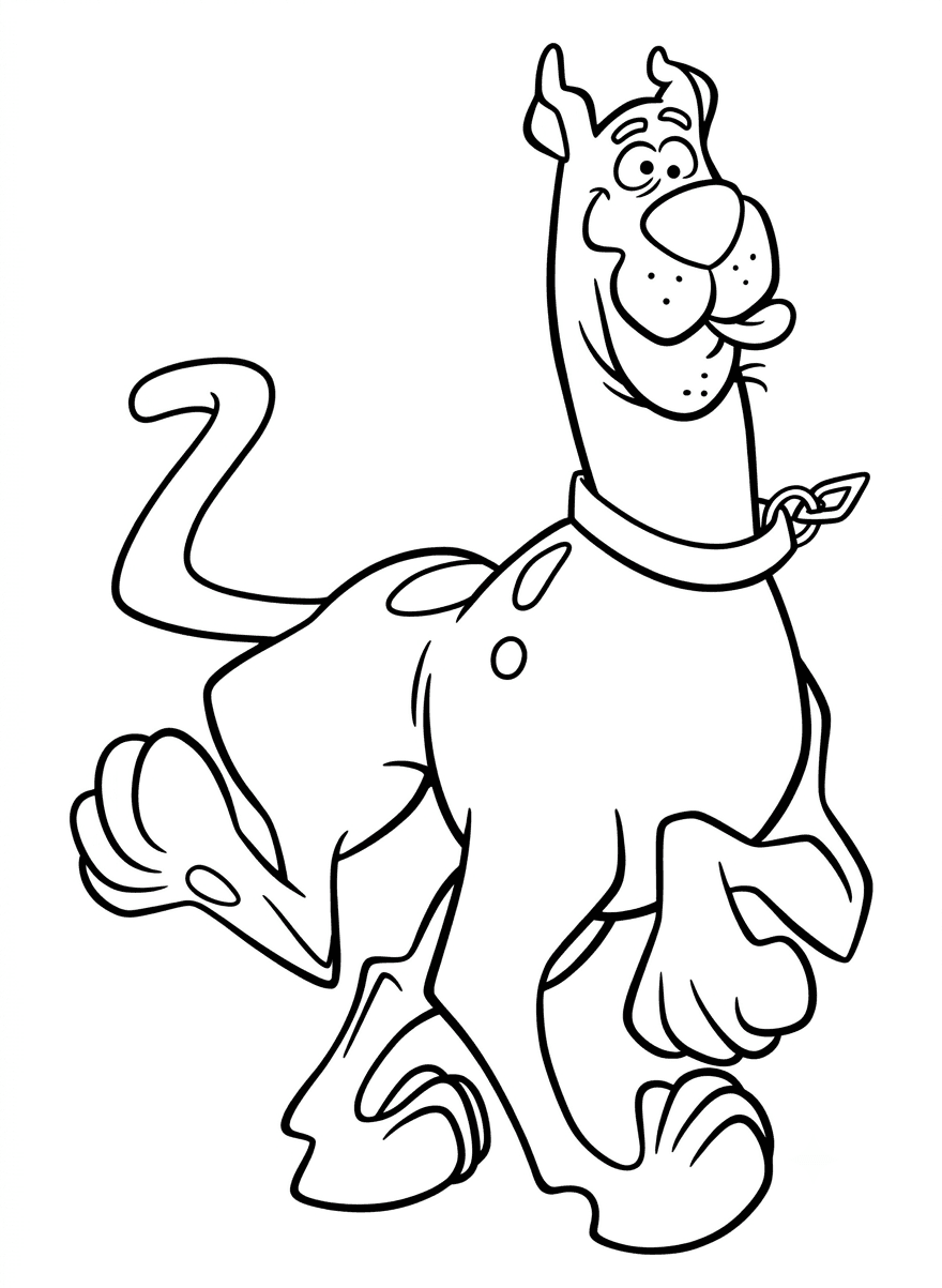 Scooby-Doo Hund Ausmalbild