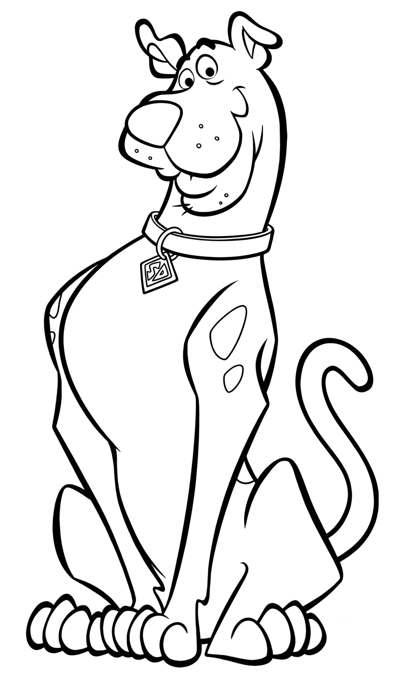 Scooby-Doo Zeichnung Ausmalbild