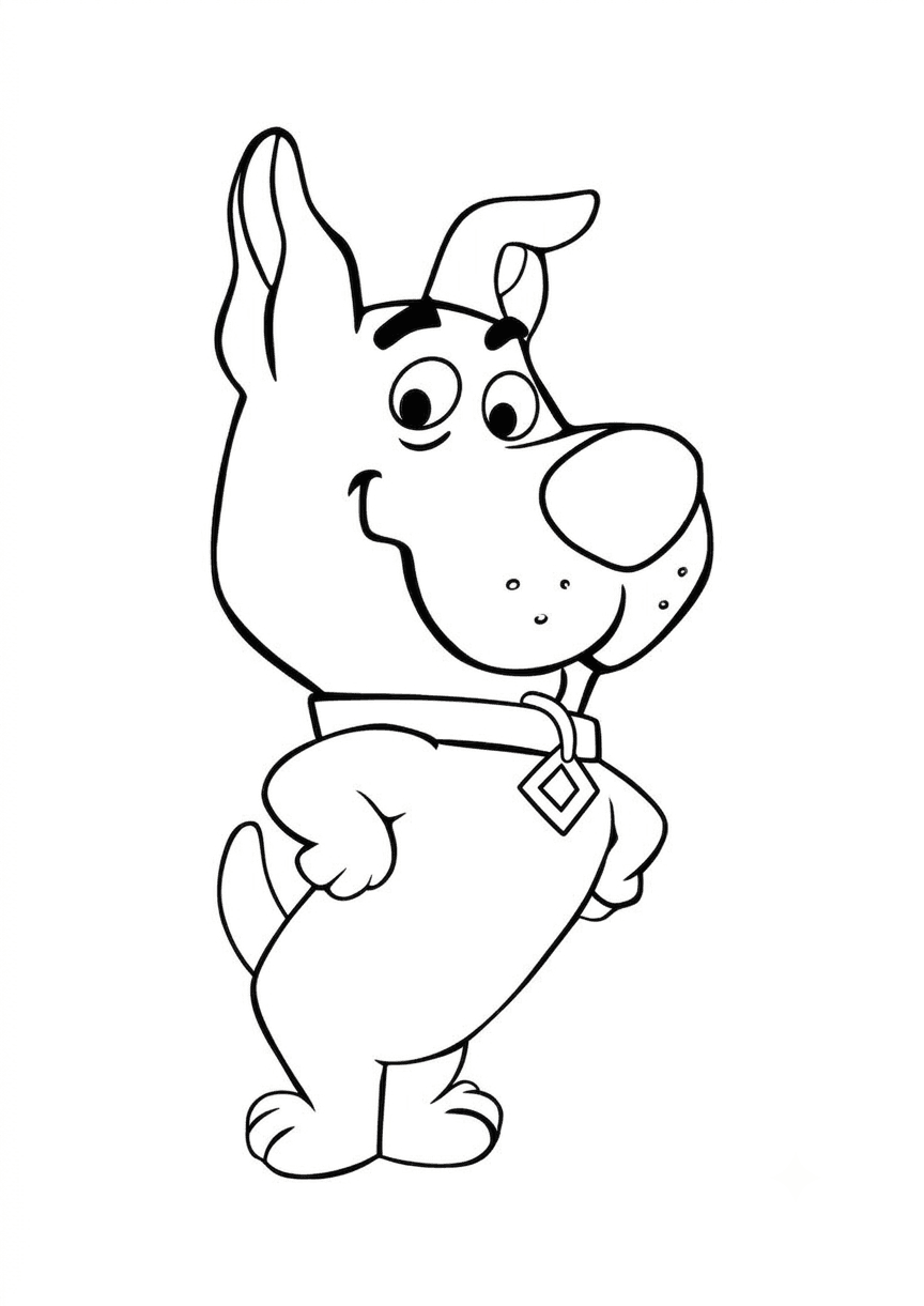 Scooby-Loo Ausmalbild
