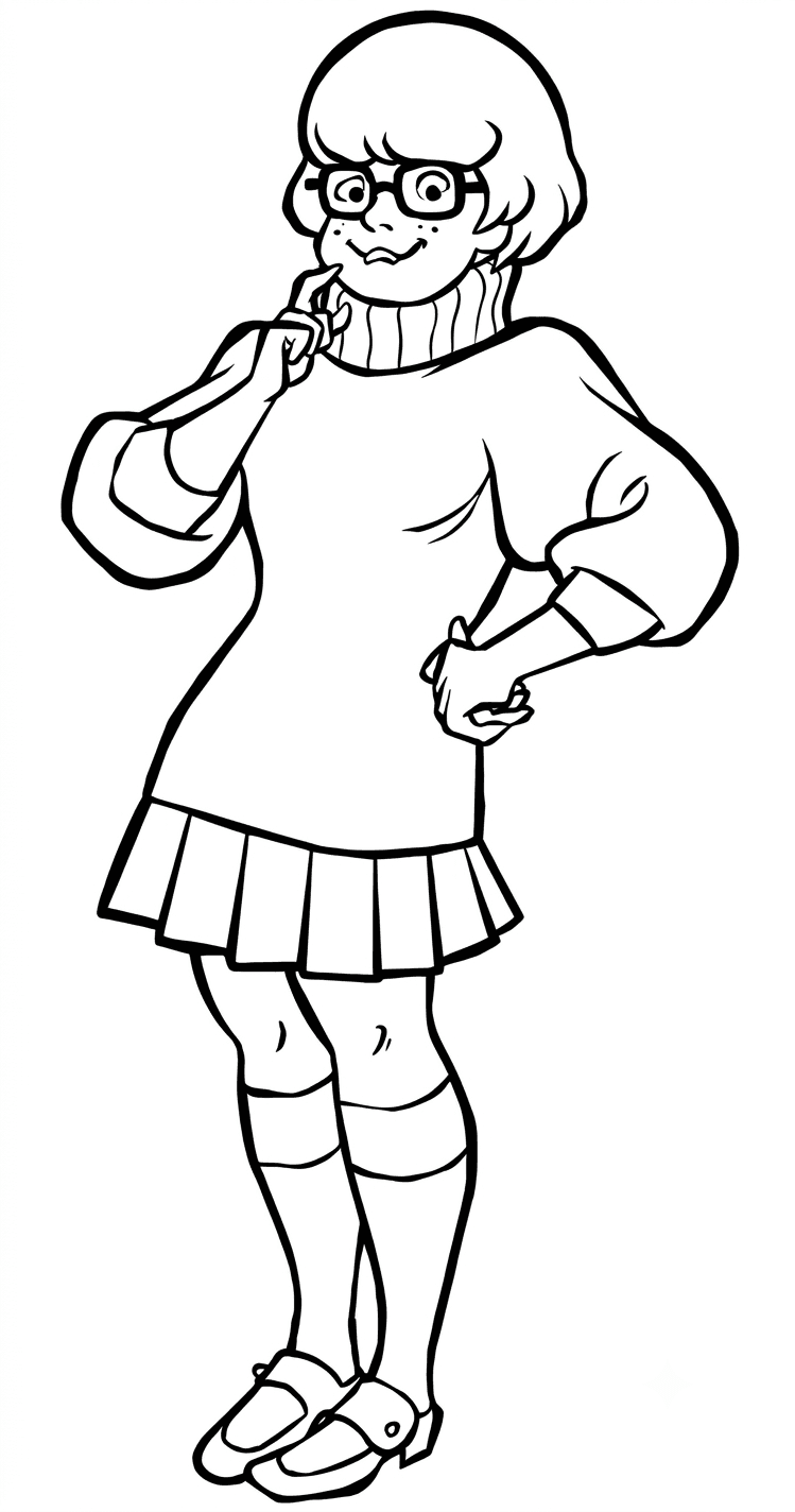 Velma Scooby-Doo Ausmalbild