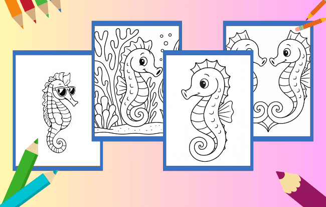 Seepferdchen Ausmalbilder