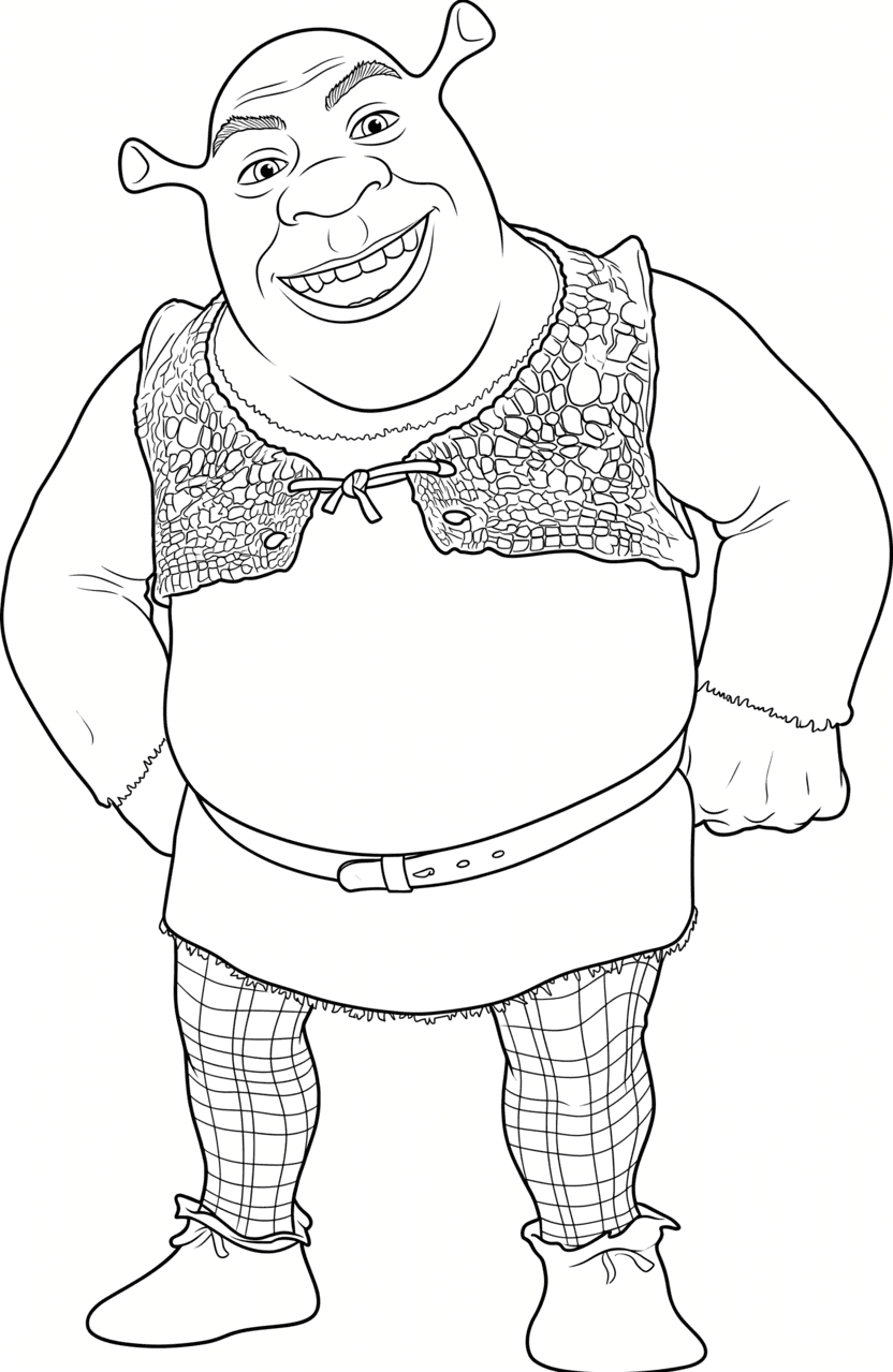 Shrek Ausmalbild