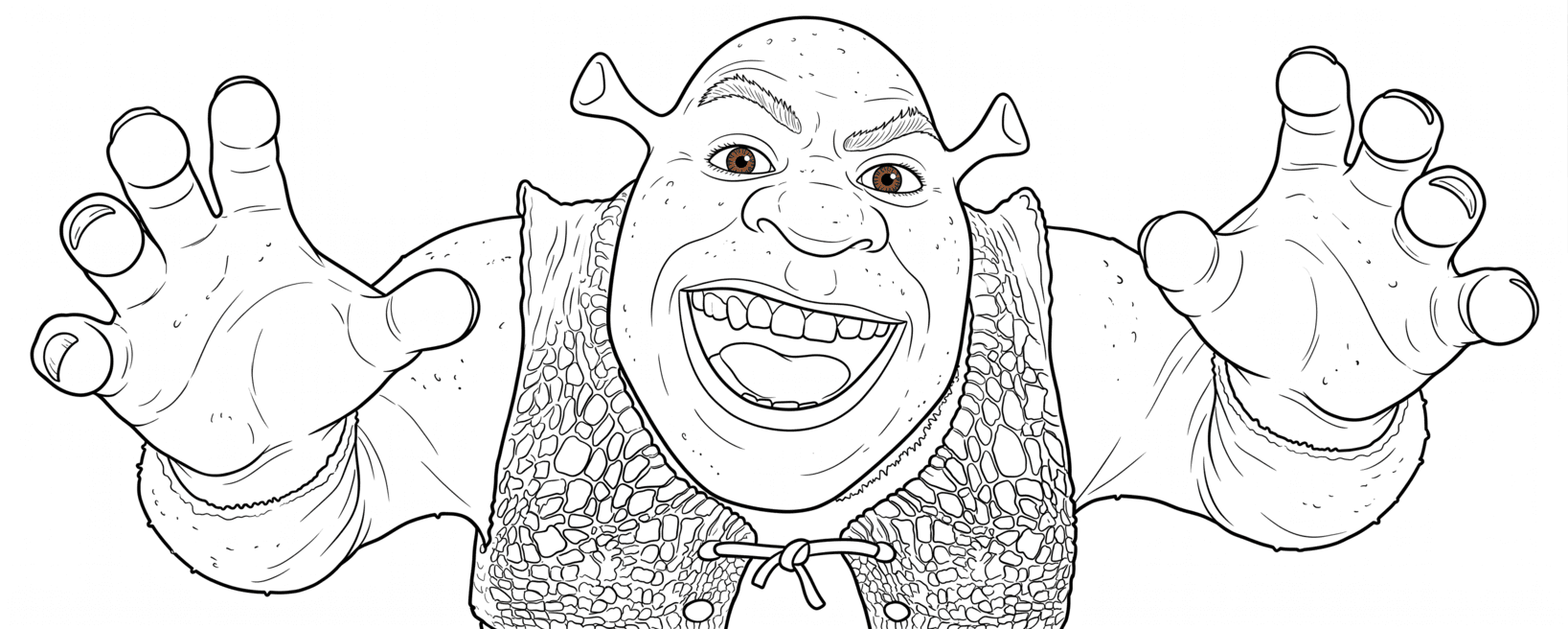Shrek Zeichnung Ausmalbild
