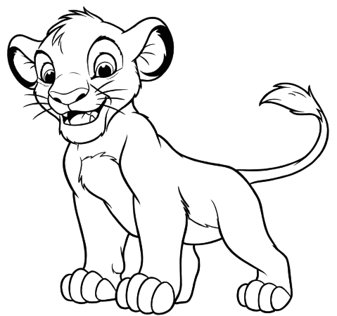 Simba Ausmalbild