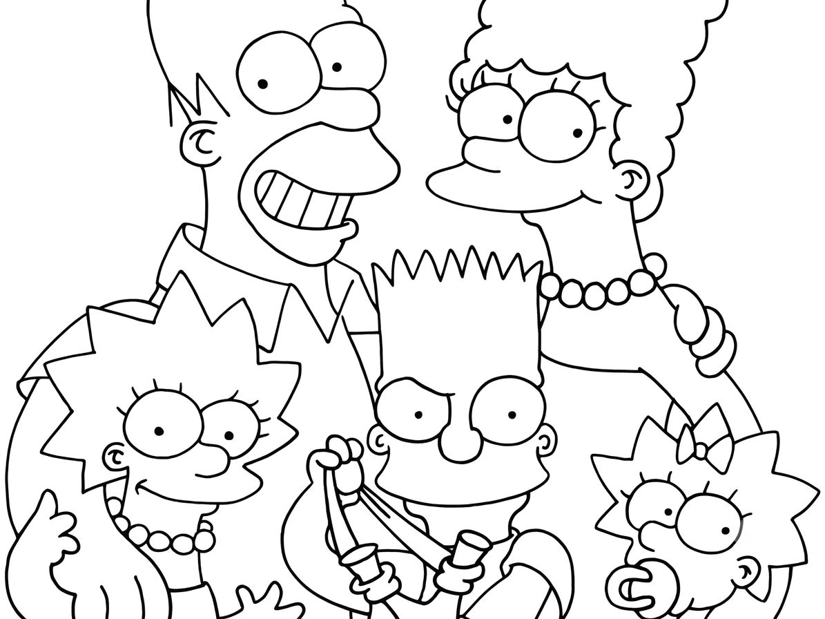 Die Simpsons Ausmalbild