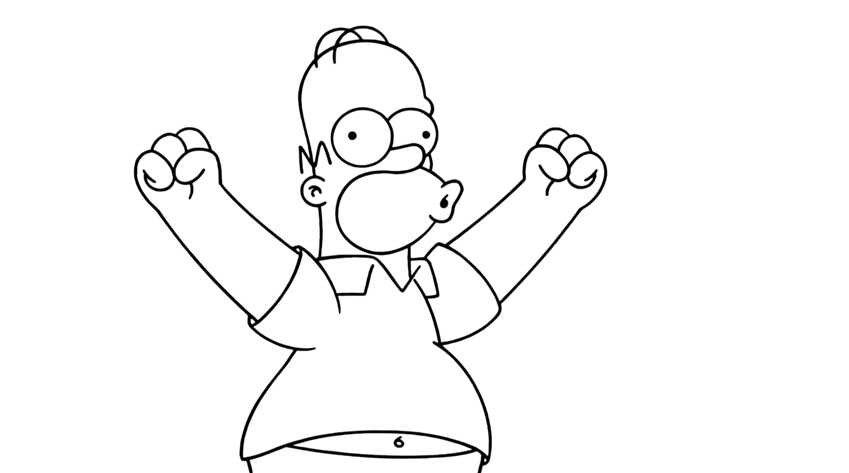 Homer Simpson Ausmalbild