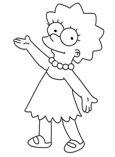 Lisa Simpson Ausmalbild