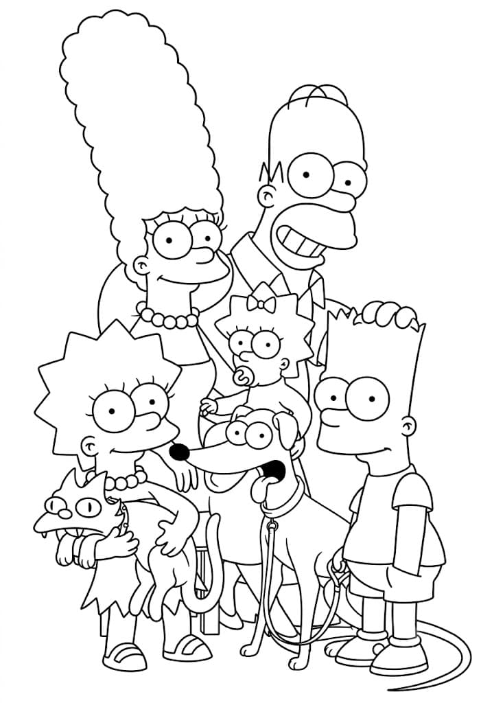 Simpsons Ausmalbild