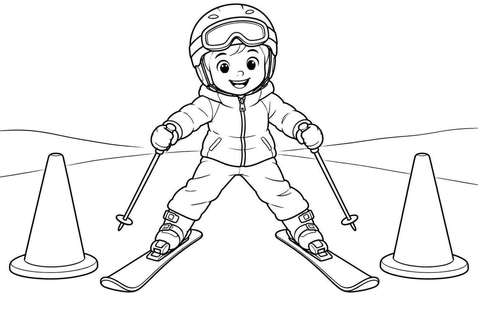 Kind in der Skischule