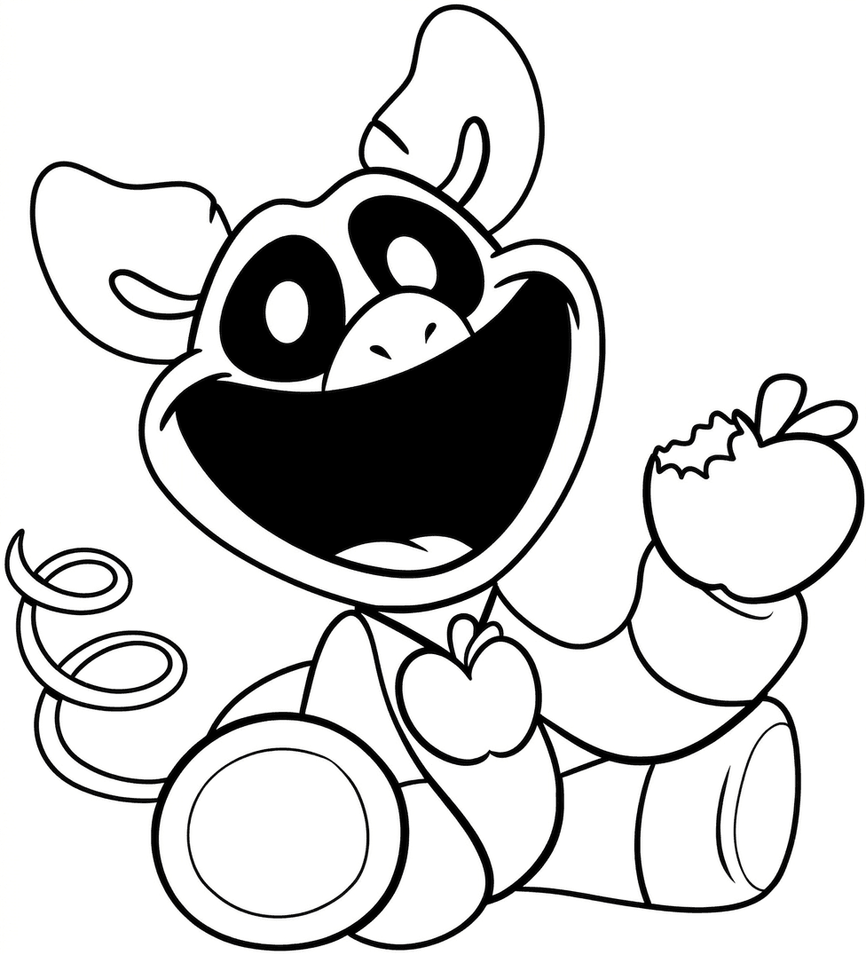 Picky Piggy Ausmalbild