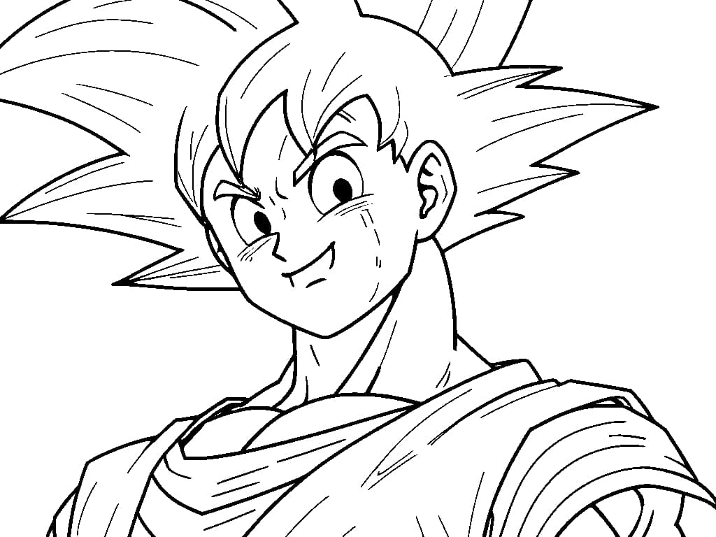 Goku zum Ausmalen