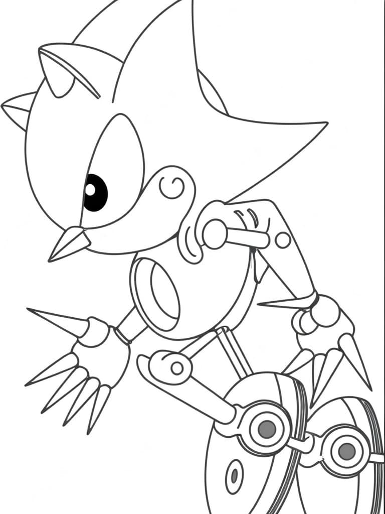 Metal Sonic zum Ausmalen