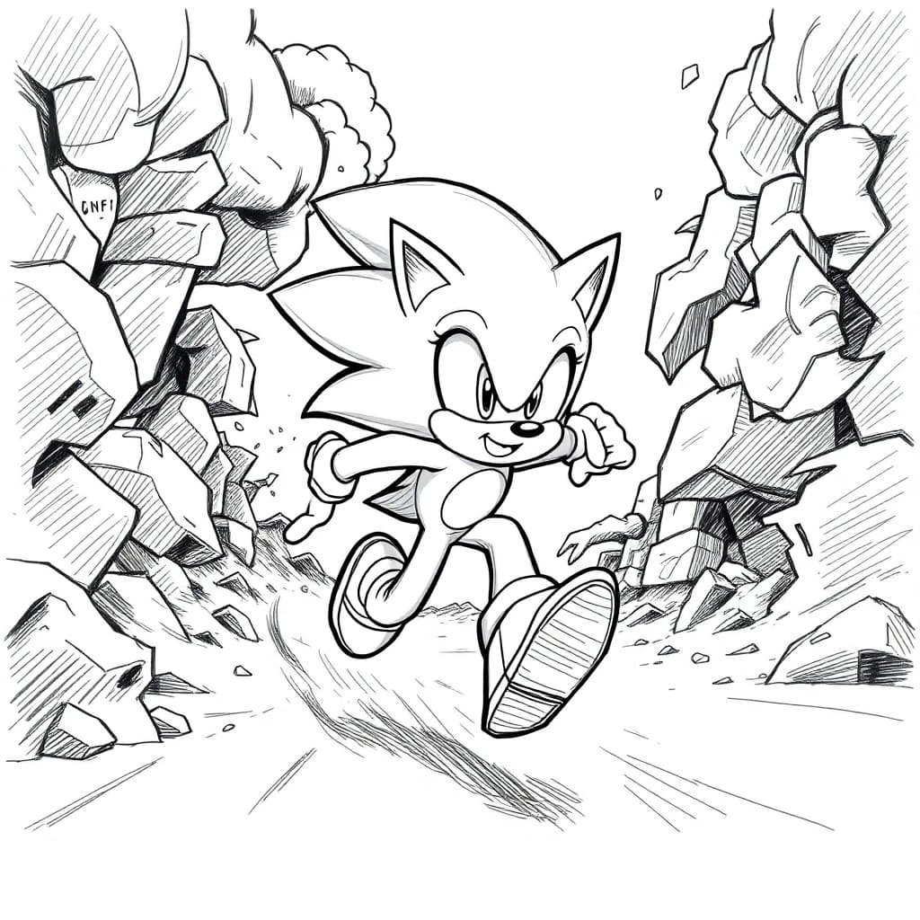 Sonic rennt
