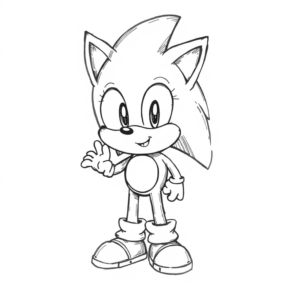 Sonic zum Malen