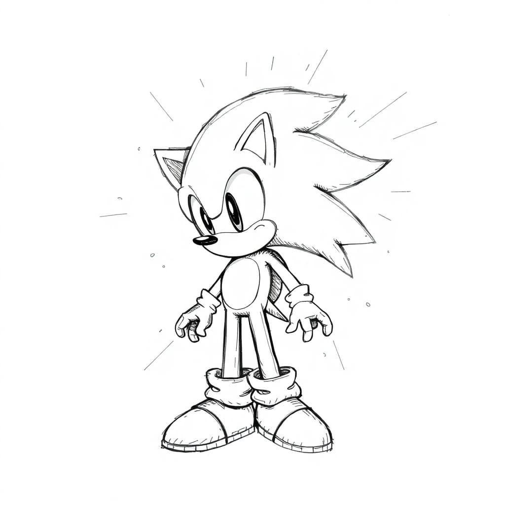 Sonic zum Ausdrucken