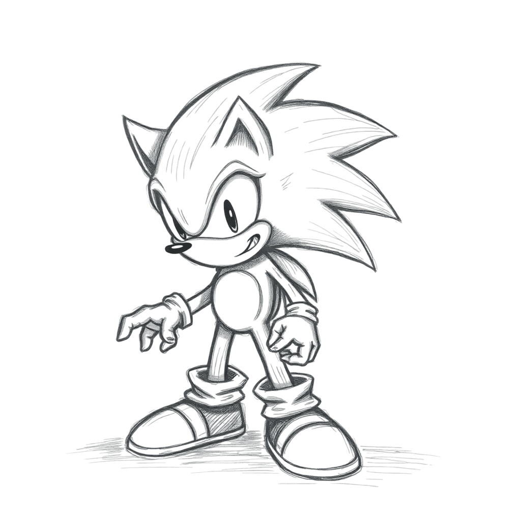 Sonic-Klassiker zum Ausmalen