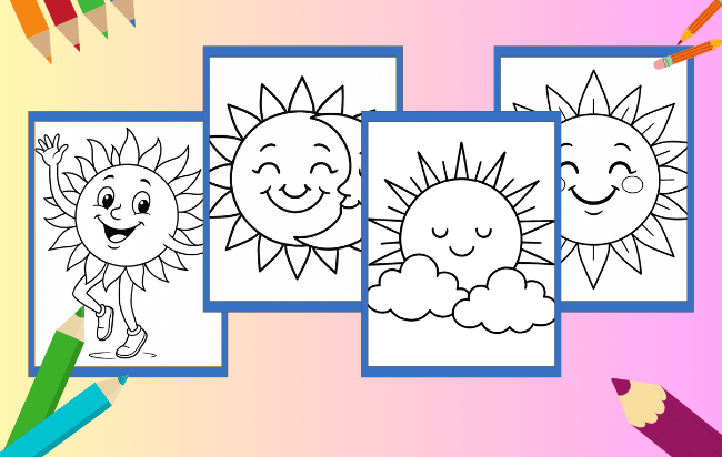Sonne Ausmalbilder