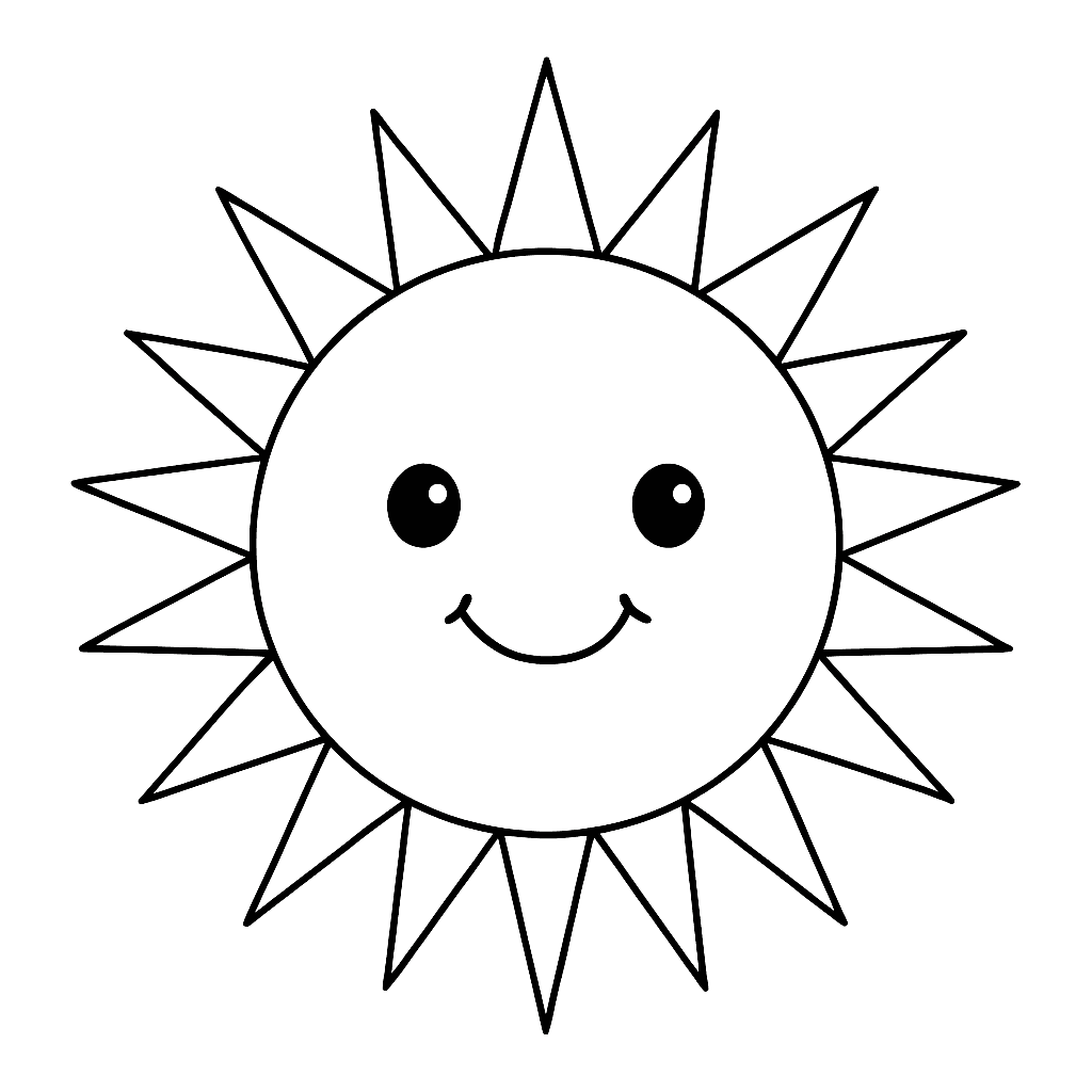 Sonne Ausmalbild