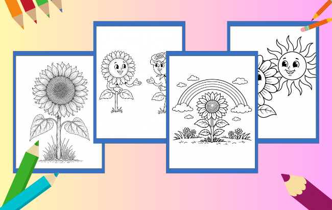 Sonnenblume Ausmalbilder