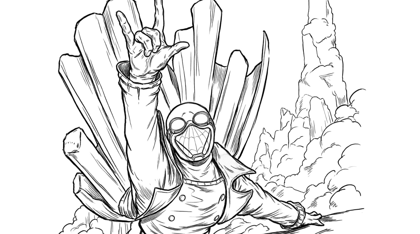 Spider-Man Noir Ausmalbild